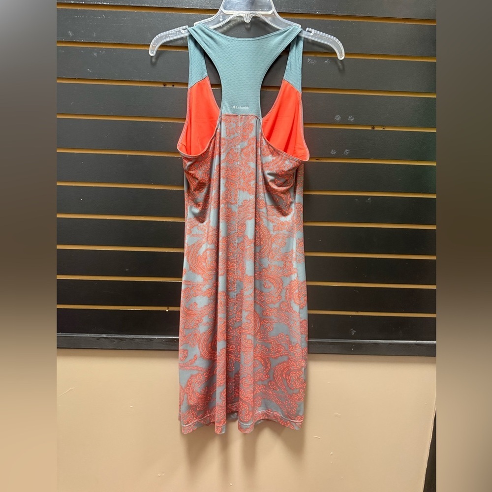 Columbia Omni-Shade Omni-Wick Athletic Dress Paisley Print Racerback Size M - Picture 3 of 3